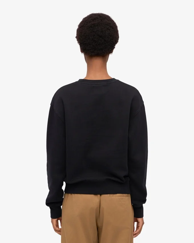 Damtröja Classic Organic Crew – djupsvart