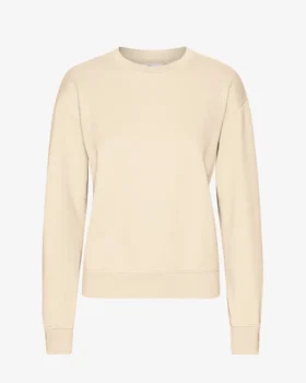 Damtröja Classic Organic Crew – elfenbensvit