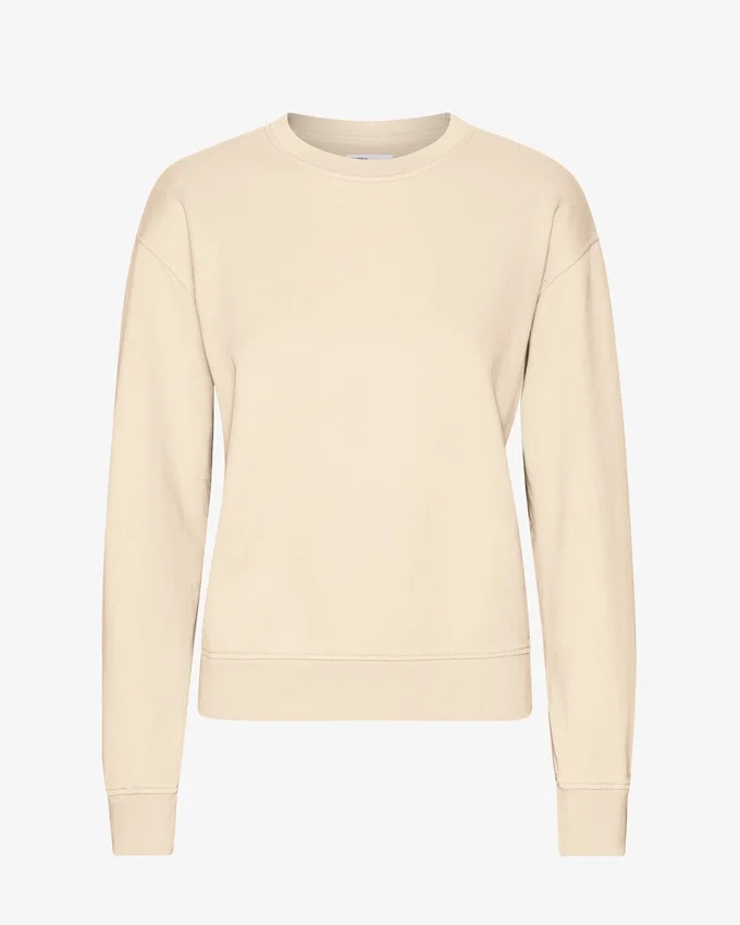 Damtröja Classic Organic Crew – elfenbensvit