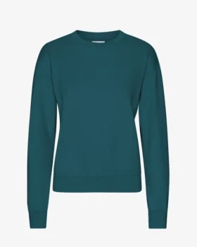 Damtröja Classic Organic Crew – havsgrön