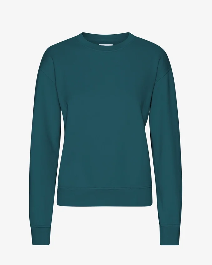 Damtröja Classic Organic Crew – havsgrön
