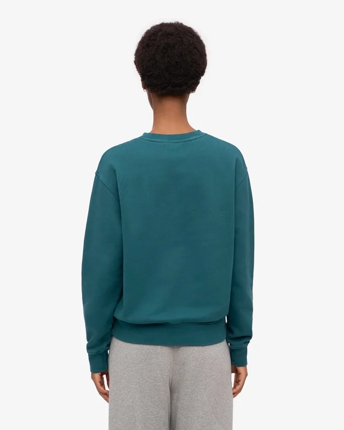 Damtröja Classic Organic Crew – havsgrön