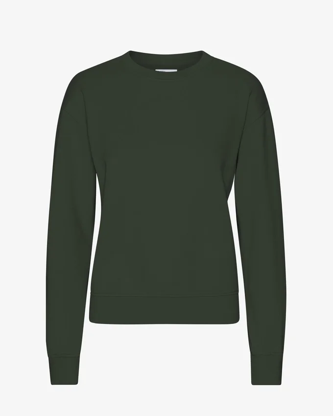 Damtröja Classic Organic Crew – jaktgrön