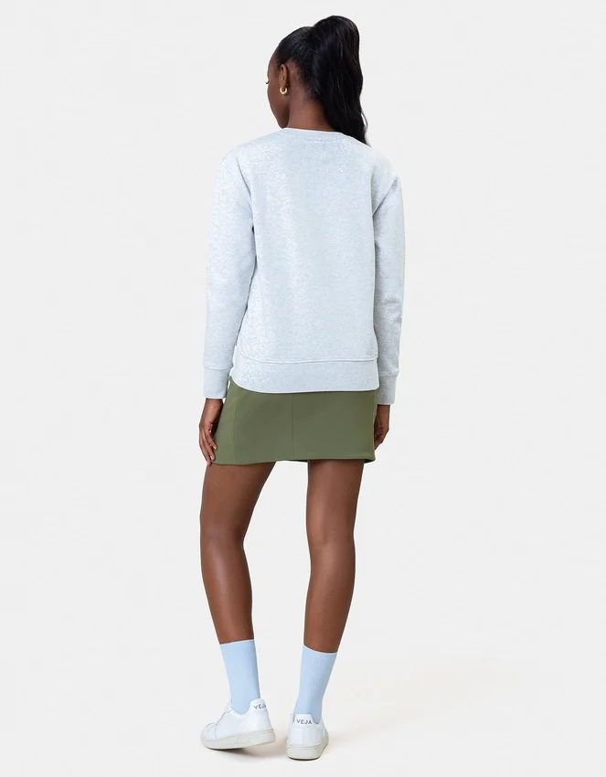 Damtröja Classic Organic Crew – jaktgrön