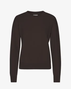 Damtröja Classic Organic Crew – kaffebrun
