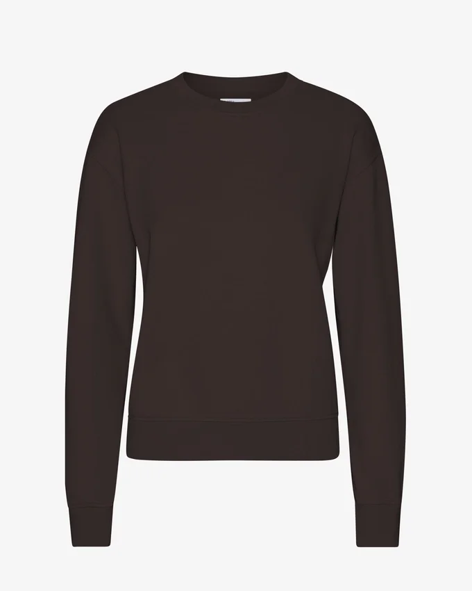 Damtröja Classic Organic Crew – kaffebrun