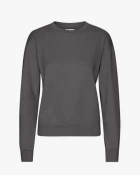 Damtröja Classic Organic Crew – lavagrå