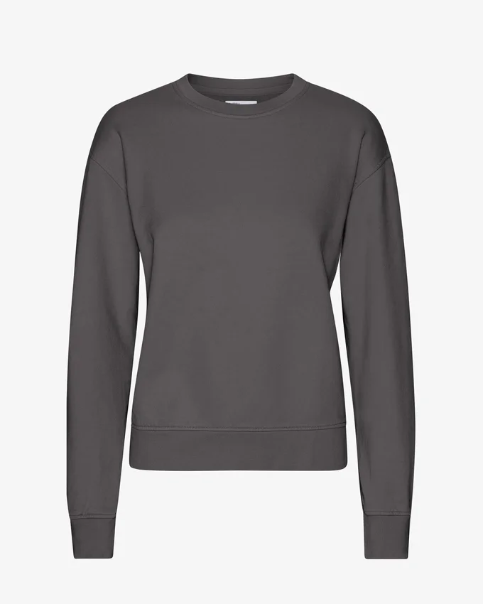 Damtröja Classic Organic Crew – lavagrå