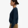 Damtröja Classic Organic Crew – marinblå