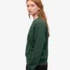Damtröja Classic Organic Crew – smaragdgrön