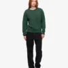 Damtröja Classic Organic Crew – smaragdgrön