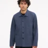 Ekologisk arbetsjacka – petrolblå