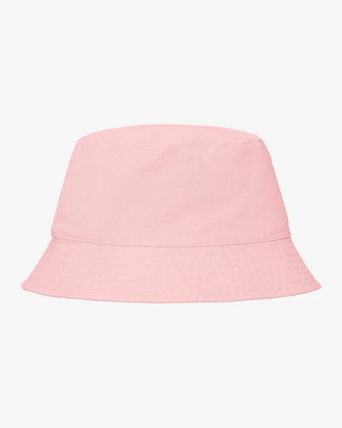 Ekologisk bomulls buckethat – blekt rosa