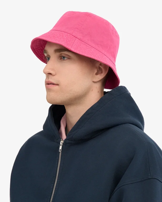 Ekologisk bomullshatt i Bubblegum Pink