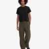 Ekologisk boxig crop-t-shirt – djupsvart