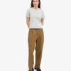 Ekologisk boxig crop-top – blekt grå