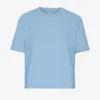 Ekologisk boxig crop-top – Seaside Blue