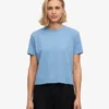 Ekologisk boxig crop-top – Seaside Blue