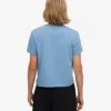 Ekologisk boxig crop-top – Seaside Blue