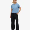 Ekologisk boxig crop-top – Seaside Blue