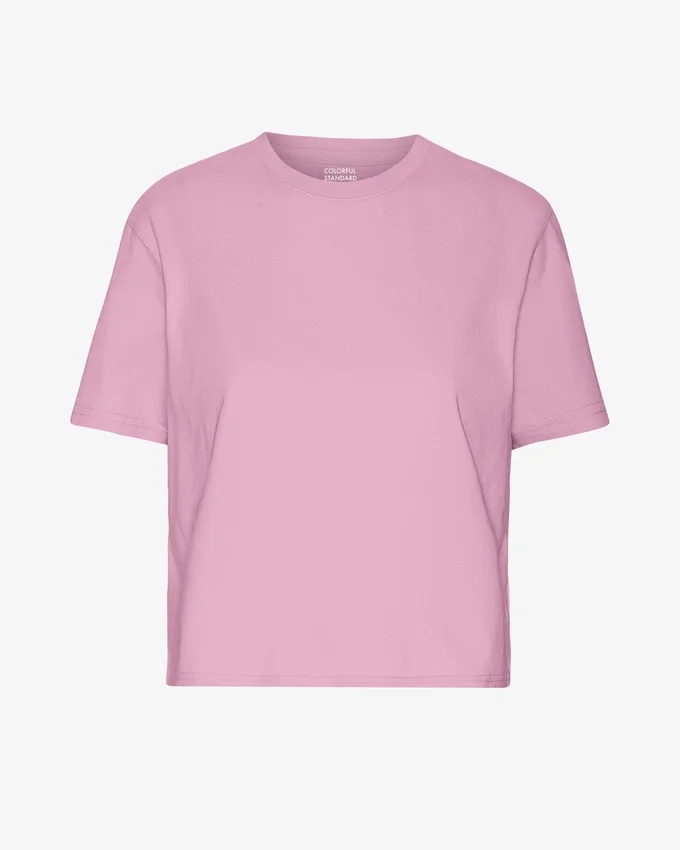 Ekologisk boxig kort T-shirt – Cherry Blossom