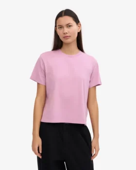 Ekologisk boxig kort T-shirt – Cherry Blossom