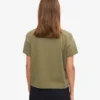 Ekologisk boxig kort T-shirt – Dusty Olive