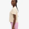Ekologisk boxig kort T-shirt – elfenbensvit
