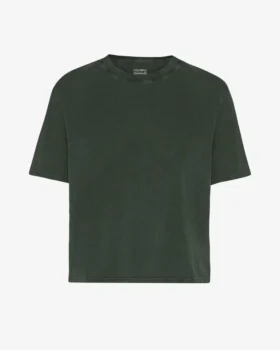 Ekologisk boxig kort T-shirt – Midnight Forest