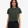 Ekologisk boxig kort T-shirt – Midnight Forest