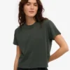 Ekologisk boxig kort T-shirt – Midnight Forest
