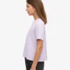 Ekologisk boxig kort T-shirt – mjuk lavendel