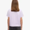 Ekologisk boxig kort T-shirt – mjuk lavendel