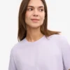 Ekologisk boxig kort T-shirt – mjuk lavendel