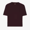 Ekologisk boxig kort T-shirt – oxblodsröd