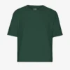 Ekologisk boxig kort T-shirt – smaragdgrön