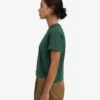Ekologisk boxig kort T-shirt – smaragdgrön