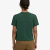 Ekologisk boxig kort T-shirt – smaragdgrön