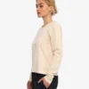 Ekologisk dam-T-shirt med långa ärmar – elfenbensvit