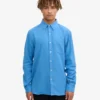 Ekologisk flanellskjorta – Pacific Blue