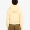 Ekologisk kort hoodie med dragkedja – mjukgul