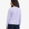 Ekologisk långärmad T-shirt för dam – mjuk lavendel