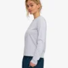 Ekologisk långärmad T-shirt för dam – Snow Melange