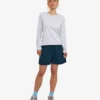 Ekologisk långärmad T-shirt för dam – Snow Melange