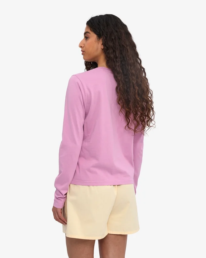 Ekologisk långärmad T-shirt för damer – Cherry Blossom
