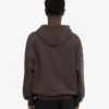 Ekologisk oversized-hoodie med dragkedja – kaffebrun