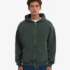 Ekologisk oversized-hoodie med dragkedja – Midnight Forest