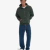 Ekologisk oversized-hoodie med dragkedja – Midnight Forest