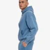 Ekologisk oversized-huva – blekt indigo