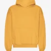 Ekologisk oversized-huva – bränd gul